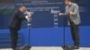 Predsednik Srbije Aleksandar Vučić (desno) i mađarski premijer Viktor Orban (levo) na obeležavanju početka radova na rekonstrukciji i modernizaciji železničke pruge Subotica - Horgoš - Segedin. 