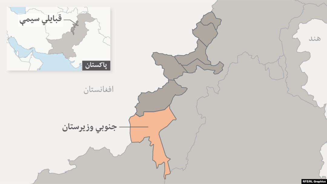 د جنوبي وزیرستان نقشه.
