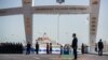 Түркмөн президенти Гурбангулы Бердымухамедов порттун ачылыш аземинде. 2-май, 2018-жыл.