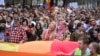 Detalj sa Parade Ponosa u Beogradu 18. septembra 2021.