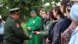 Башкортстанның Ярмәкәй районы Суыккүл авылында Украинадагы сугышка китеп, анда һәлак булган Рәфис Чулпанов белән хушлашу, 25 июнь