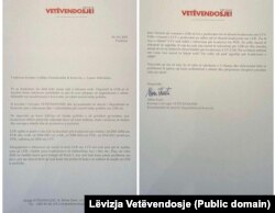 Pismo u kojem Kurti poziva na saradnju