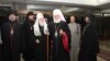 Ukrajinski patrijarh Filaret (u sredini) i mitropolit crnogorski Mihailo (desno), Podgorica, oktobar 2010.