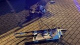 Рэшткі зьбітага ў Менску бесьпілётніка, 29 ліпеня 2025 году