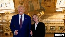 Доналд Трамп, претседател на САД и Џорџа Мелони, премиерка на Италија