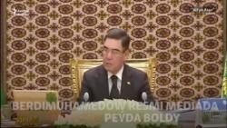 Berdimuhamedow täze keşpde peýda boldy