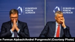 Aleksandar Vučić i Hašim Tači