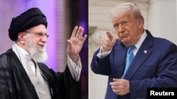 Vrhovni vođa Irana ajatolah Ali Hamnei i predsjednik SAD Donald Trump (kombinovana fotografija)