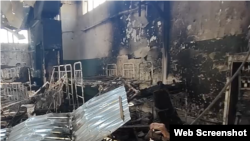 Барак в колонії в Оленівці після вибуху
