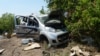 Розстріляний російськими військовими цивільний автомобіль, фото ілюстраційне