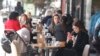 Bosnia and Herzegovina -- Authorities of Sarajevo Canton eased COVID measures, people enjoying drinking coffee in restaurant and cafes (coronavirus, COVID-19, pandemic), in Sarajevo, April 12, 2021.