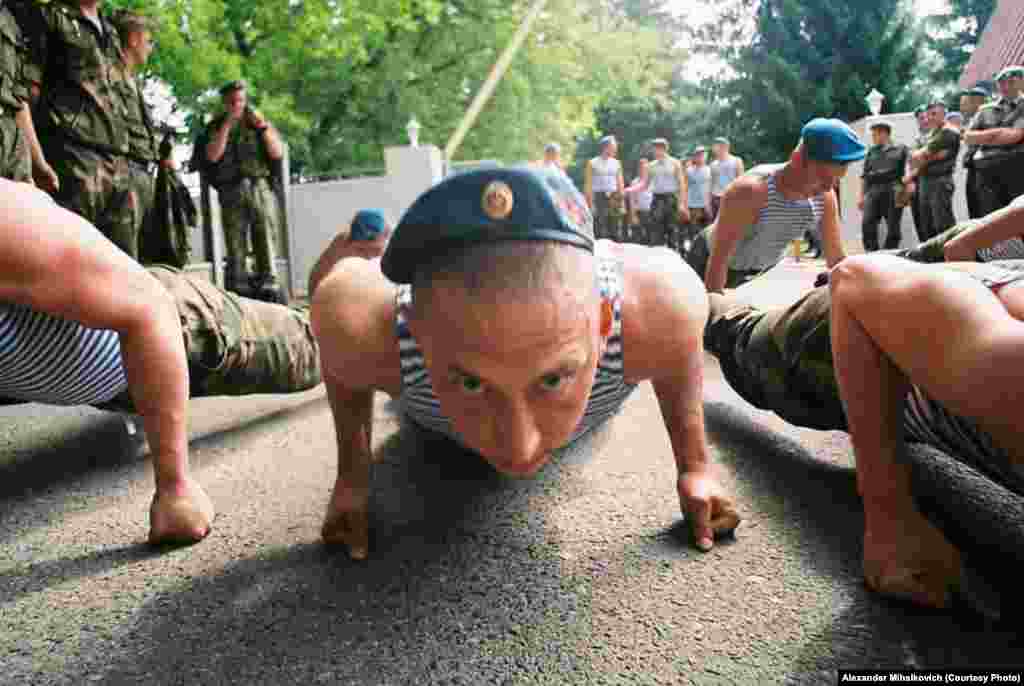 Some things -- like push-ups -- are the same in armies around the world.