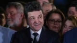 Nicușor Dan la momentul anunțării exit-poll-urilor care-l dădeau la mică distanță în spatele lui Crin Antonescu.