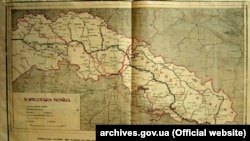 Мапа Карпатської України з газети «Українські вісті», 21 листопада 1938 року