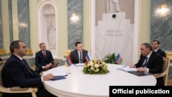 Ռուսաստանի, Հայաստանի և Ադրբեջանի գլխավոր դատախազներ Իգոր Կրասնովի, Արթուր Դավթյանի և Քյամրան Ալիևի եռակողմ հանդիպումը Մոսկվայում, 12-ը հունվարի, 2021թ․
