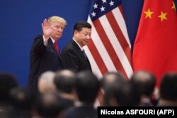Дональд Трамп и председатель КНР Си Цзиньпин, ноябрь 2017 года