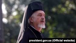 Представник Вселенського патріарха Варфоломія митрополит Гальський Еммануїл під час заходів з нагоди 1030-річчя хрещення Русі-України. Київ, 28 липня 2018 року