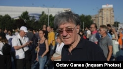 Rumunski glumci na protestu u Bukureštu 30. juna.