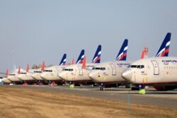 Самолеты в аэропорту Красноярск во время пандемии