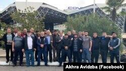 Добровольцы из Абхазии, отправившиеся в Нагорно-Карабахскую Республику