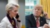 Predsjednica Evropske komisije Ursula von der Leyen i predsjednik SAD-a Donald Trump, kombinovana fotografija