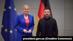 Юлия Клёкнер с Владимиром Зеленским