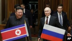 Владимир Путин и Ким Чен Ын