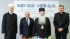 Muftija sarajevski Nedžad ef. Grabus, predsjednik Jevrejske zajednice BiH Jakob Finci, mitropolit dabrobosanski Hrizostom i vrhbosanski nadbiskup mons. Tomo Vukšić