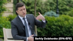 Президент України Володимир Зеленський під час пресконференції. Київ, 20 травня 2020 року