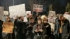 Сестрата на загинатата Фросина Кулакова, Росица на протестот „Правда за Фросина“, Скопје, 02.02.2025