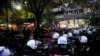 Serbia - Strong police forces are provided by the Belgrade Center for Cultural Decontamination (CZKD), where the opening of the festival of contemporary artists from Kosovo "Mirëdita, good day!" Is underway, and when right-wing organizations protest again