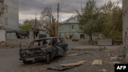 Град Курахове в Донецка област е под постоянен обстрел. Снимката е от 2 октомври 2024 г.